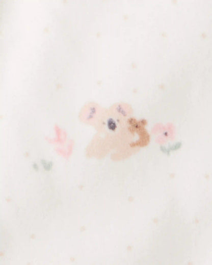 Baby Koala Fleece Sleep Bag - Cream