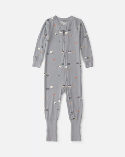 Baby 1-Piece Halloween PurelySoft™ Snug Fit Pajama - Grey