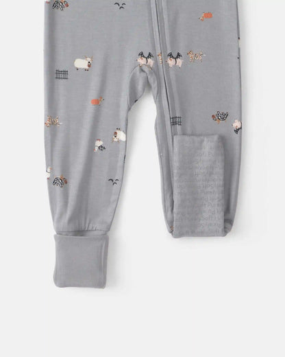 Baby 1-Piece Halloween PurelySoft™ Snug Fit Pajama - Grey