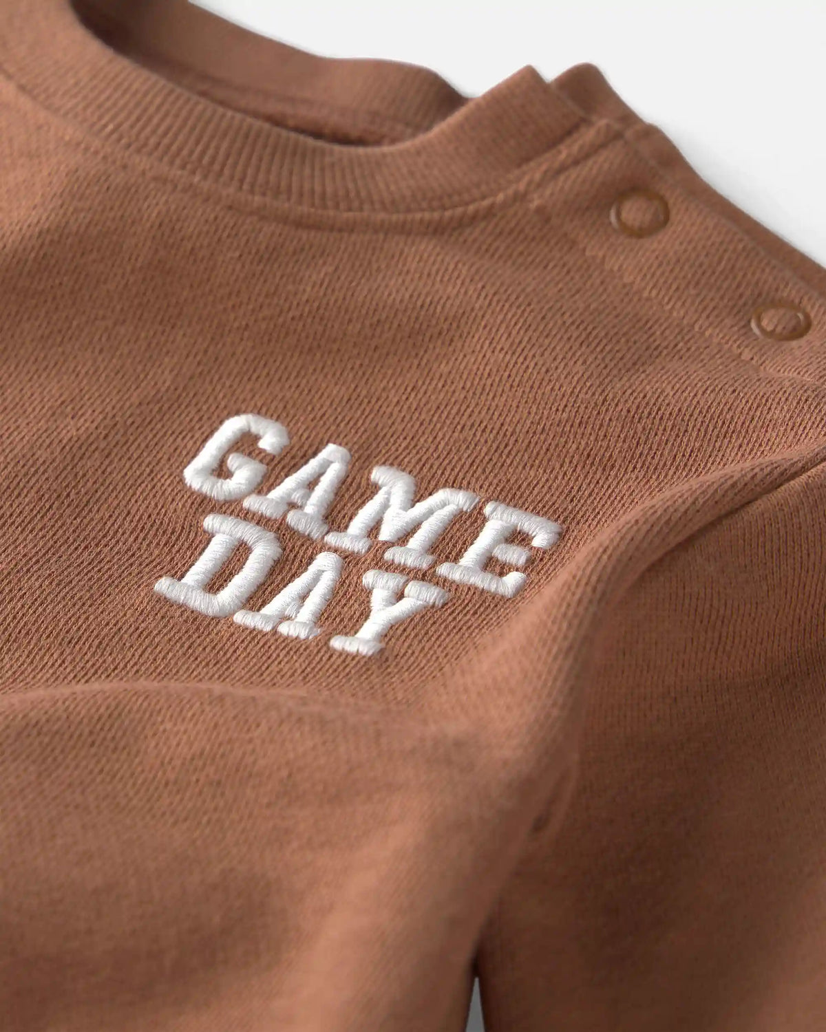 Baby Organic Cotton 'Game Day' French Terry Graphic Bubble