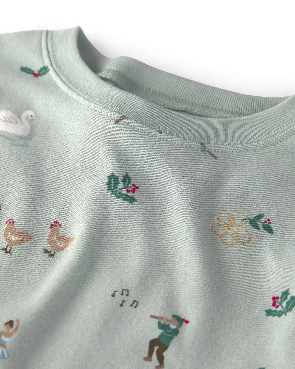Baby 2-Piece Organic Cotton Pajamas in 12 Days of Christmas Print