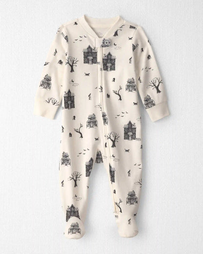 Baby Organic Cotton Sleep & Play Pajamas in Spooky Village
