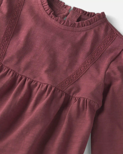 Baby Girl Organic Cotton Peplum Top