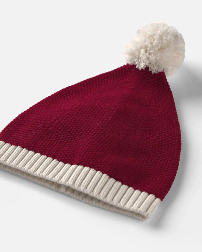 Baby Organic Cotton Sweater Knit Santa Hat