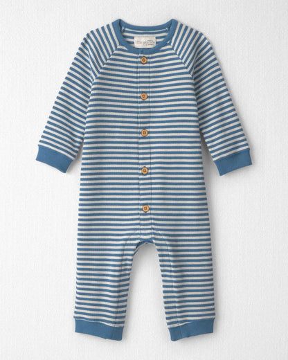 Baby Organic Cotton Waffle Knit Jumpsuit