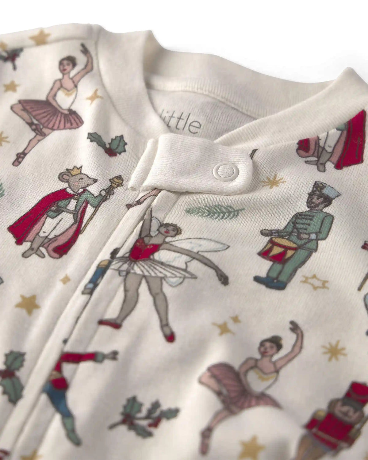 Baby Organic Cotton Sleep & Play Pajamas in Nutcracker
