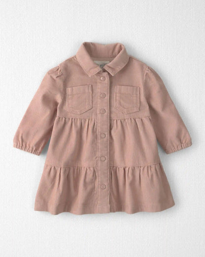 Baby Girl Organic Cotton Corduroy Dress