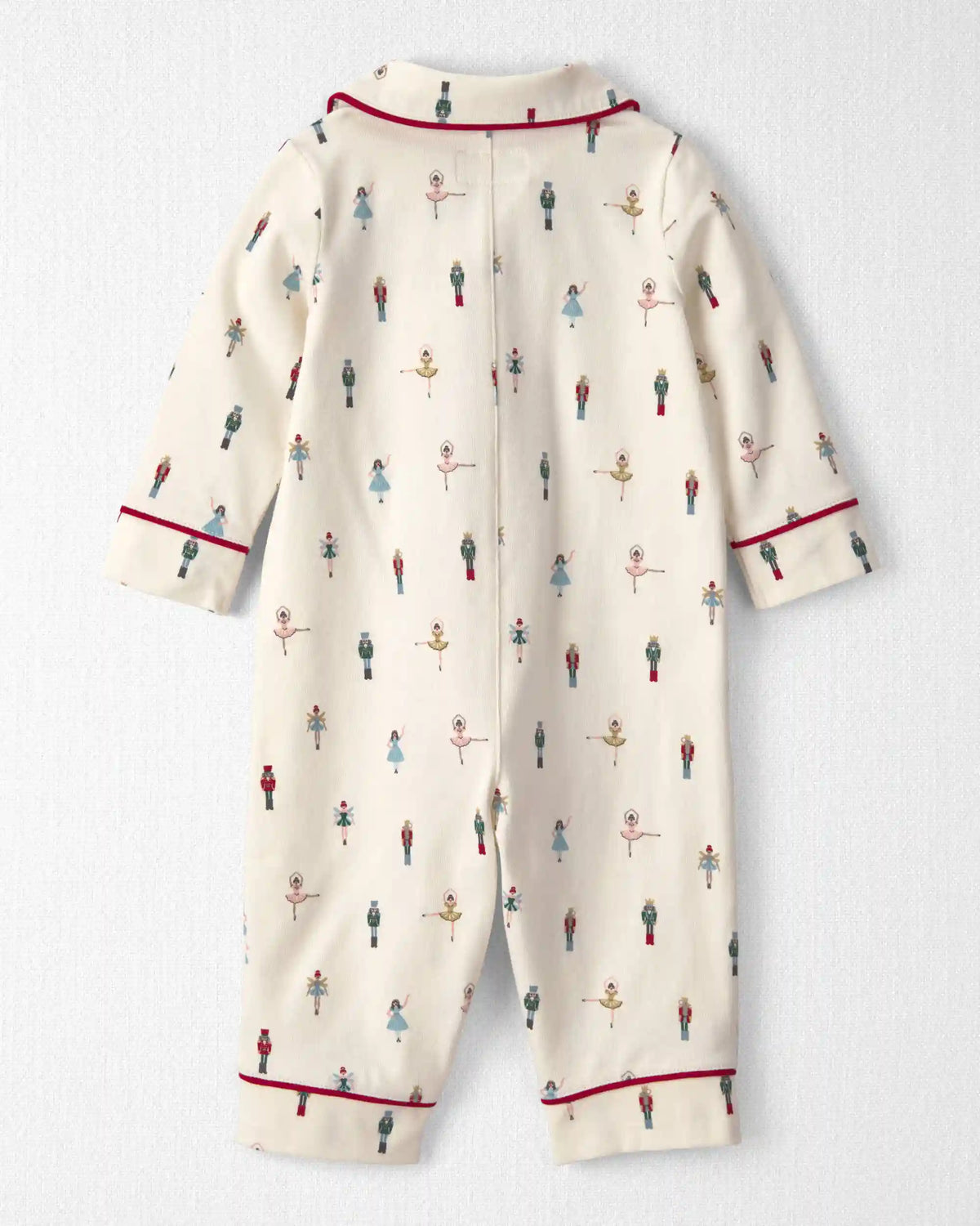 Baby Organic Cotton Jumpsuit in Nutcracker