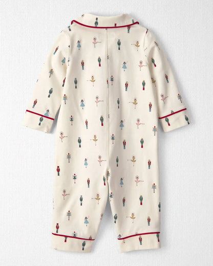 Baby Organic Cotton Jumpsuit in Nutcracker