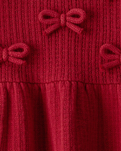 Baby Girl Organic Cotton Sweater Knit Dress