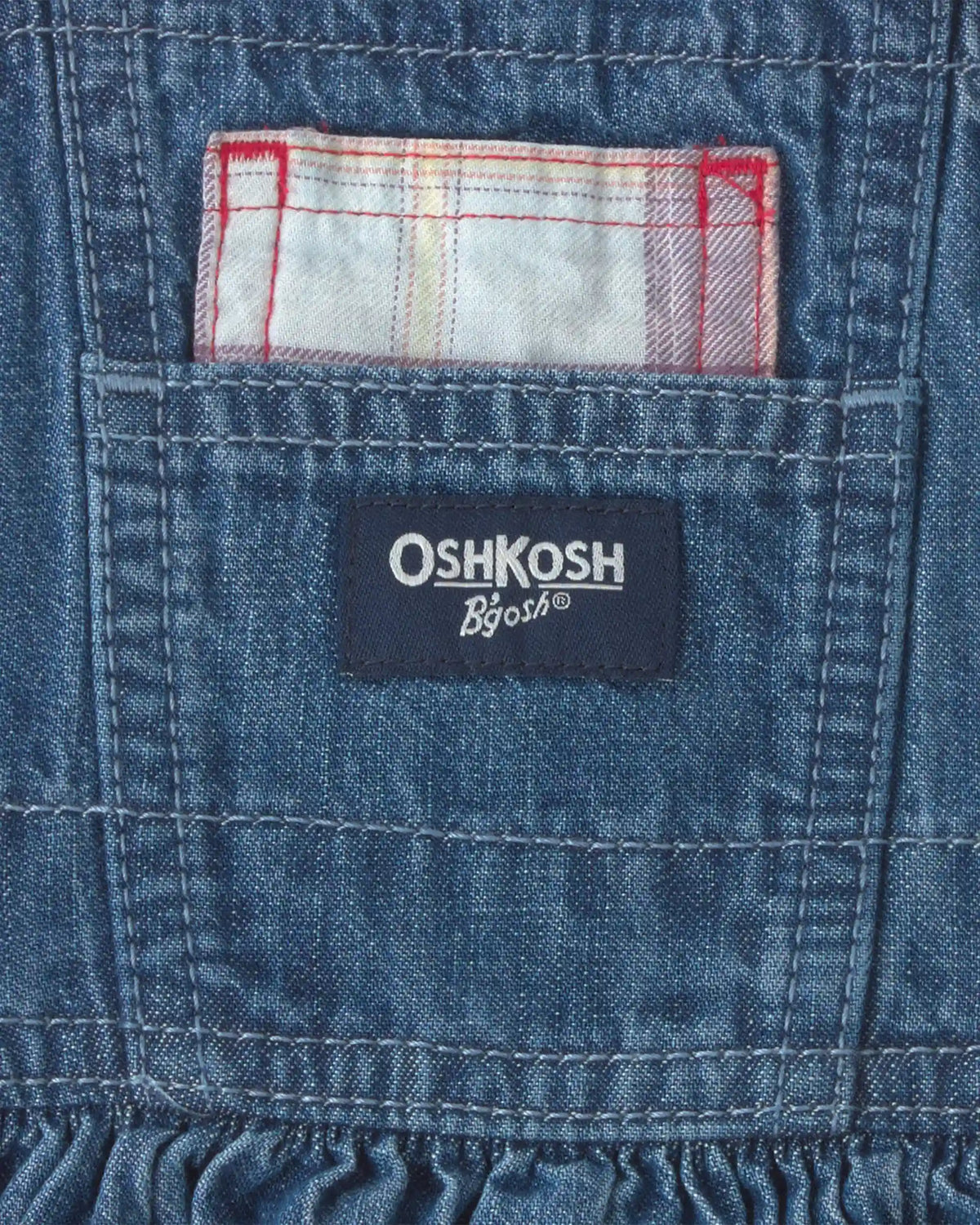 Baby Girl Chambray Denim Skirtall - Medium Wash