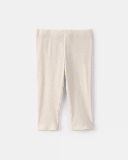 Baby Girl 2-Pack Bear Pull-On Pants - Cream/Green