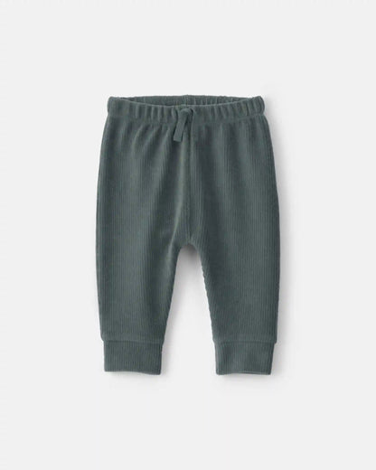 Baby Boy 3-Piece Dog Long-Sleeve Top & Pant Set - Green/Grey