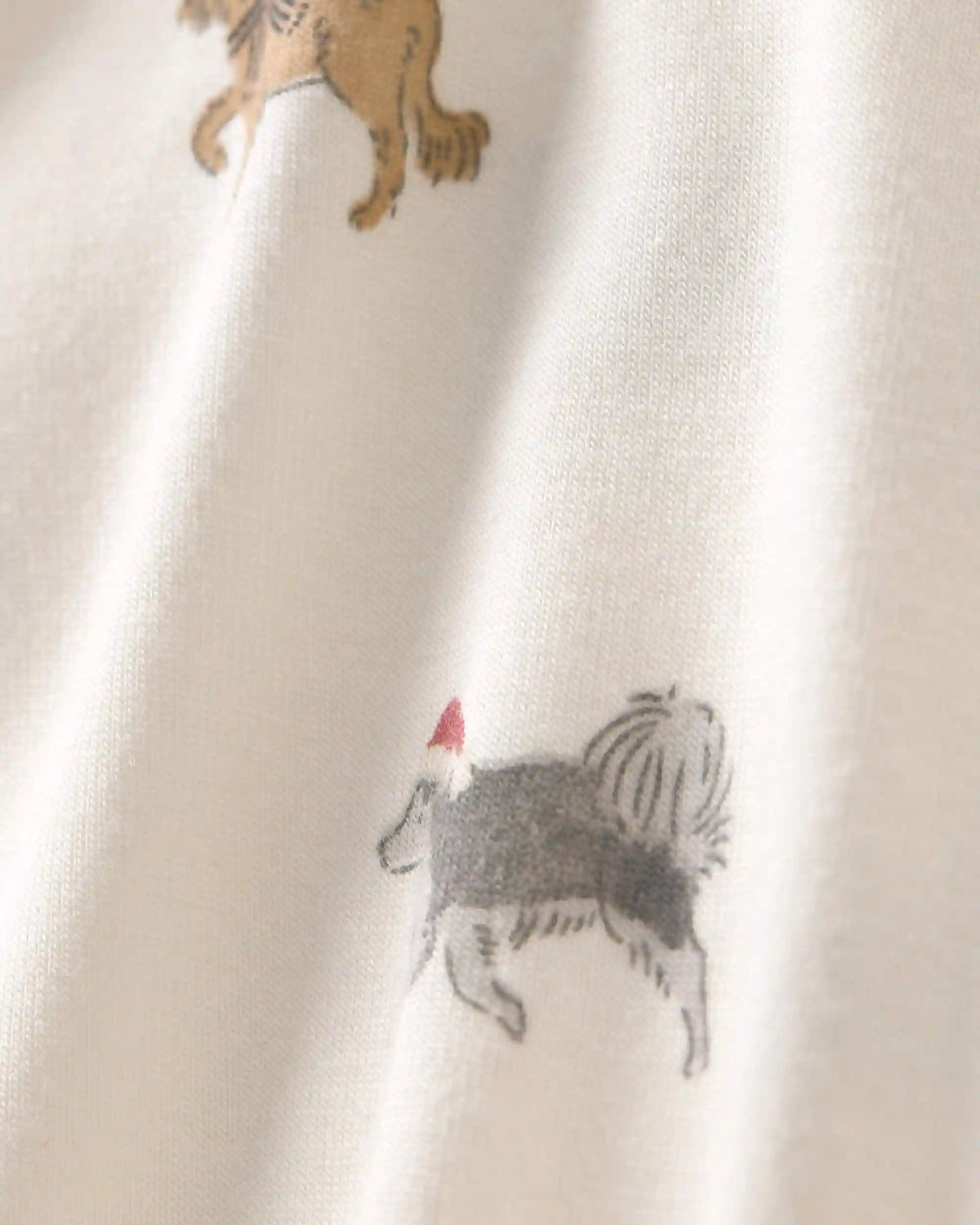 Baby Dog PurelySoft™ 2-Way Zip Sleep & Play Pajamas - Cream