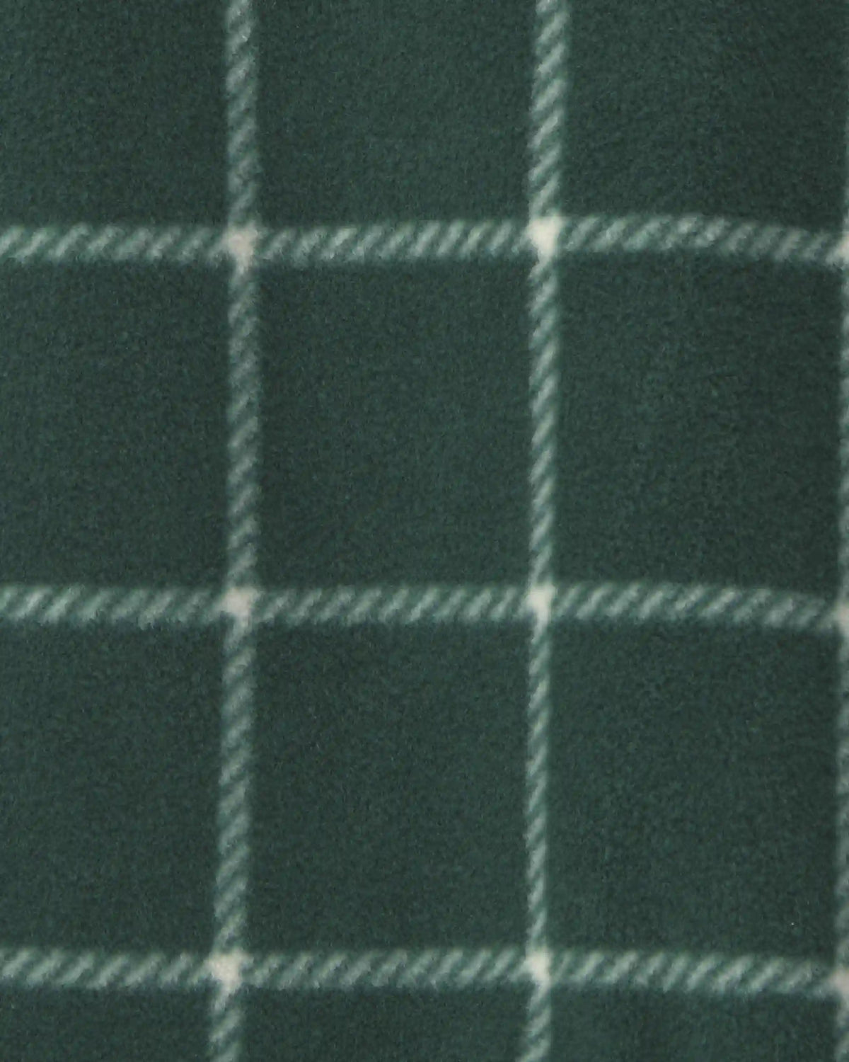 Baby Boy Plaid Fleece Long-Sleeve Jumpsuit - Green
