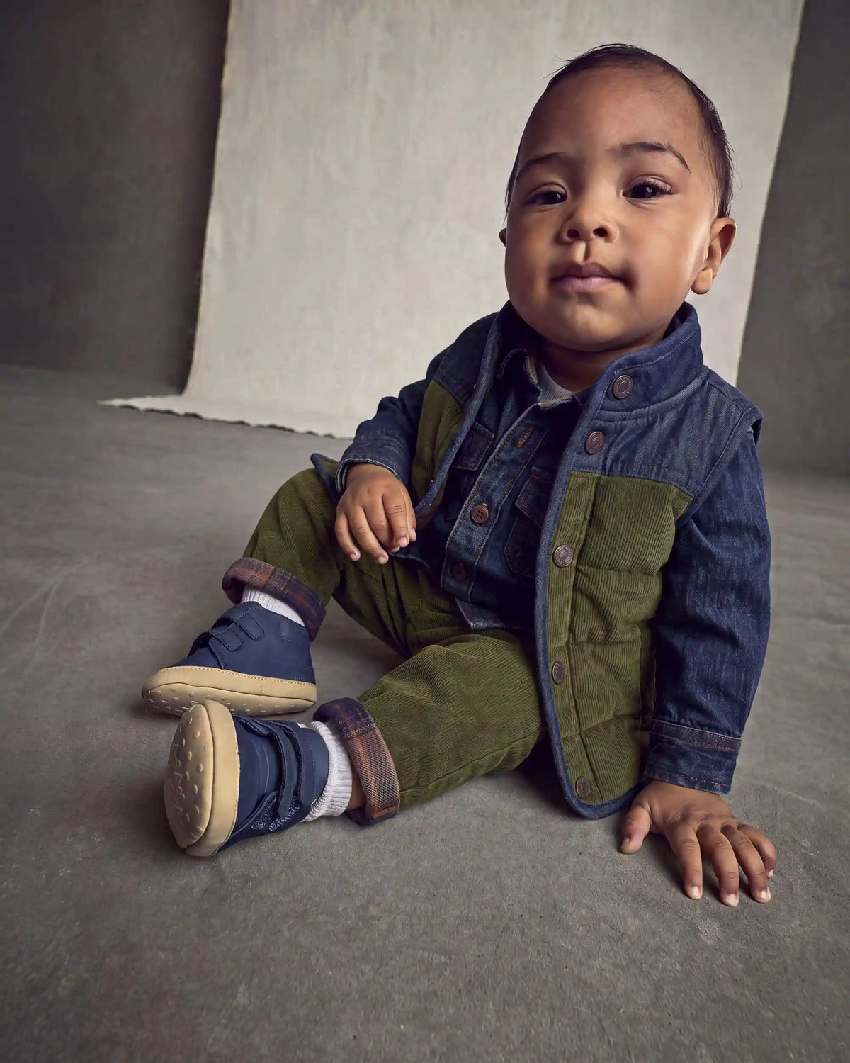 Baby Boy Corduroy Pants - Olive Green