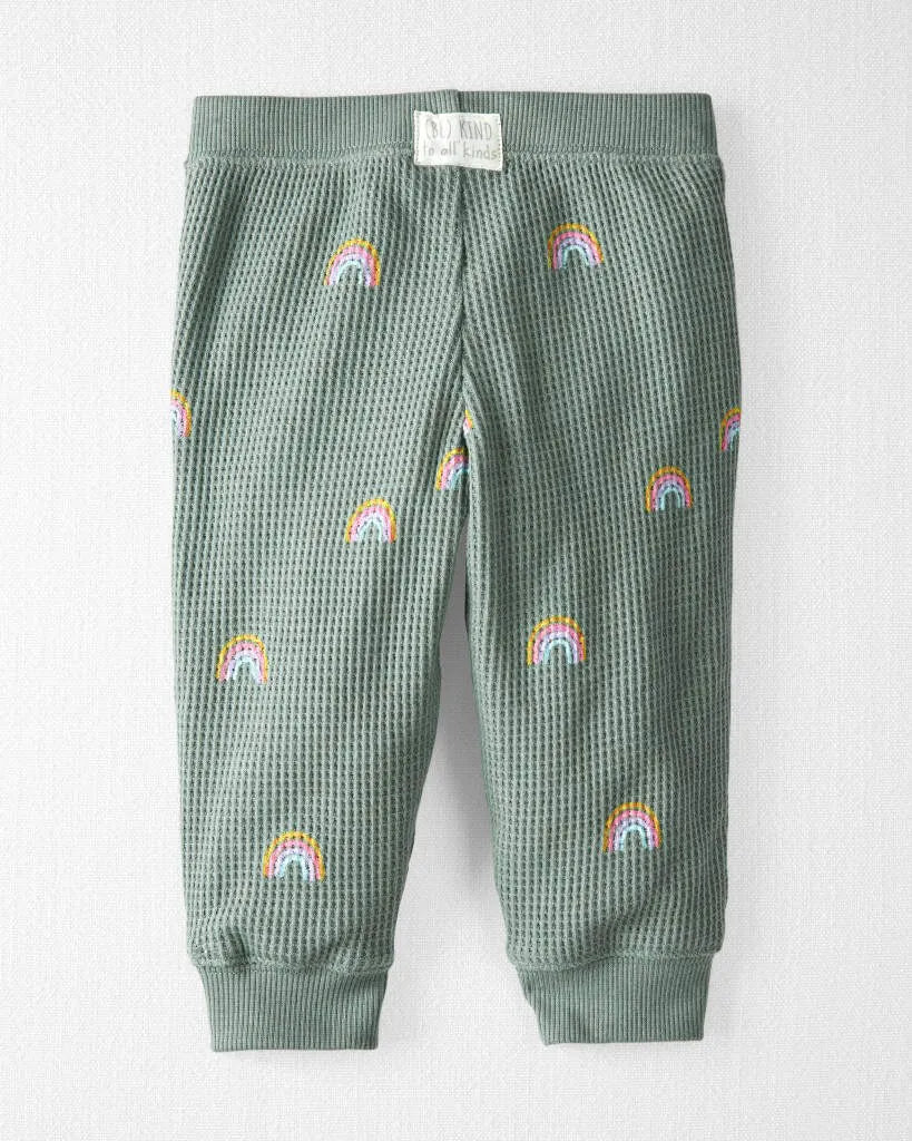 Baby 2-Piece Organic Cotton Waffle Knit Top & Pant Set