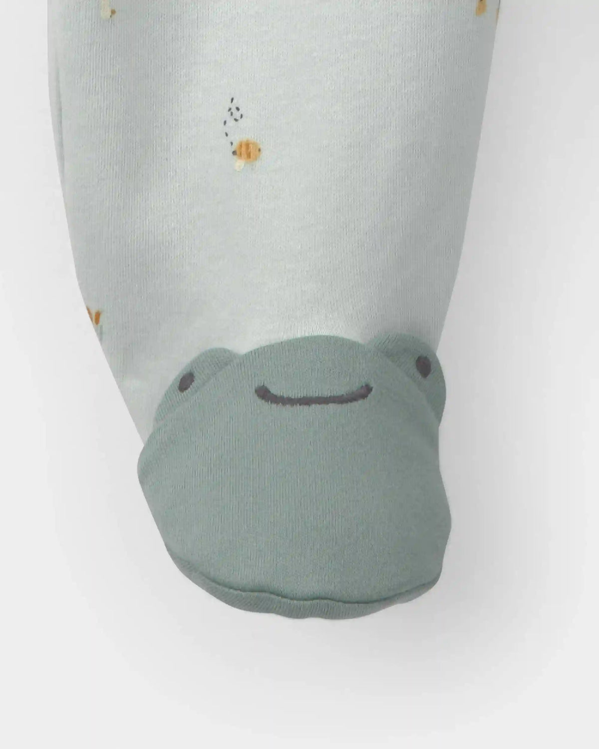 Baby 2-Way Zip Frog & Duck Cotton Sleep & Play Pajamas - Green