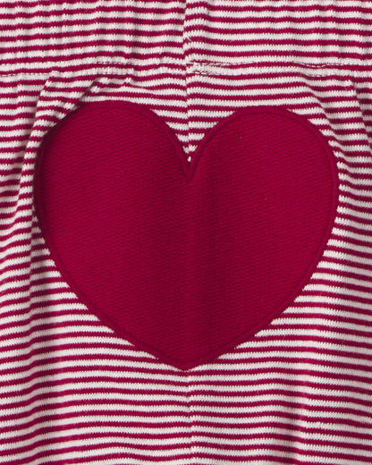 Baby 2-Piece 'My First Valentine's' Long-Sleeve Bodysuit & Pant Set - Red