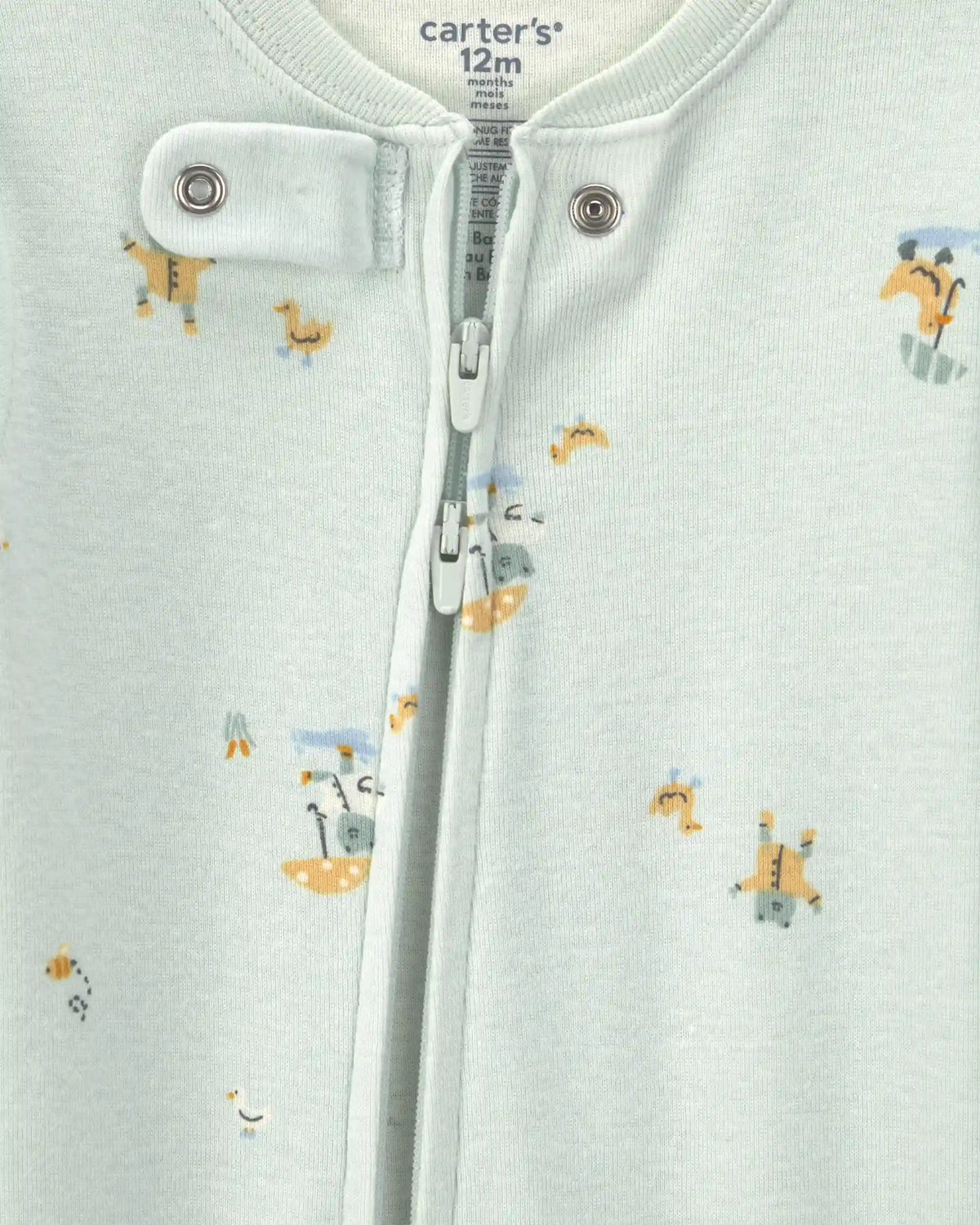 Baby Frog Cotton Snug Fit 1-Piece Pajama - Green