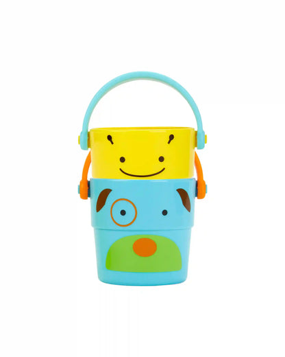 ZOO® Stack & Pour Buckets Baby Bath Toy