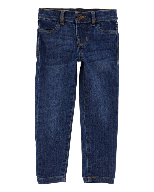 Toddler Dark Blue Wash Super Skinny-Leg Jeans