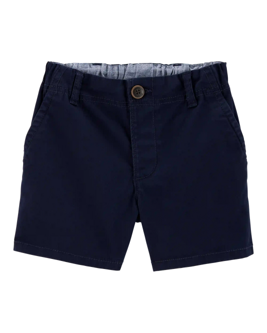 Toddler Stretch Chino Uniform Shorts - Navy