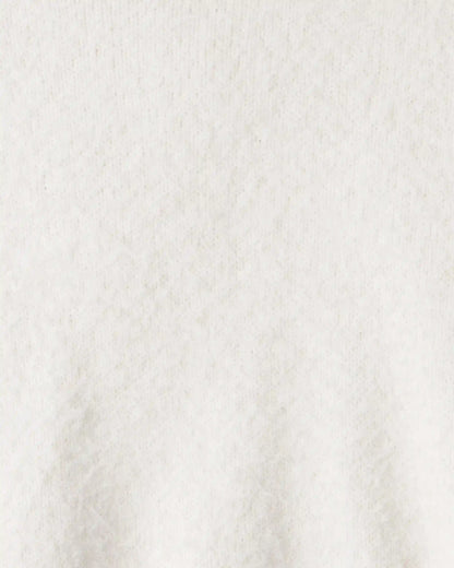 Toddler Girl Brushed Sweater - White