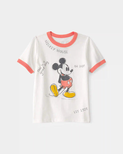 Toddler Disney© Mickey Mouse Graphic Tee - White