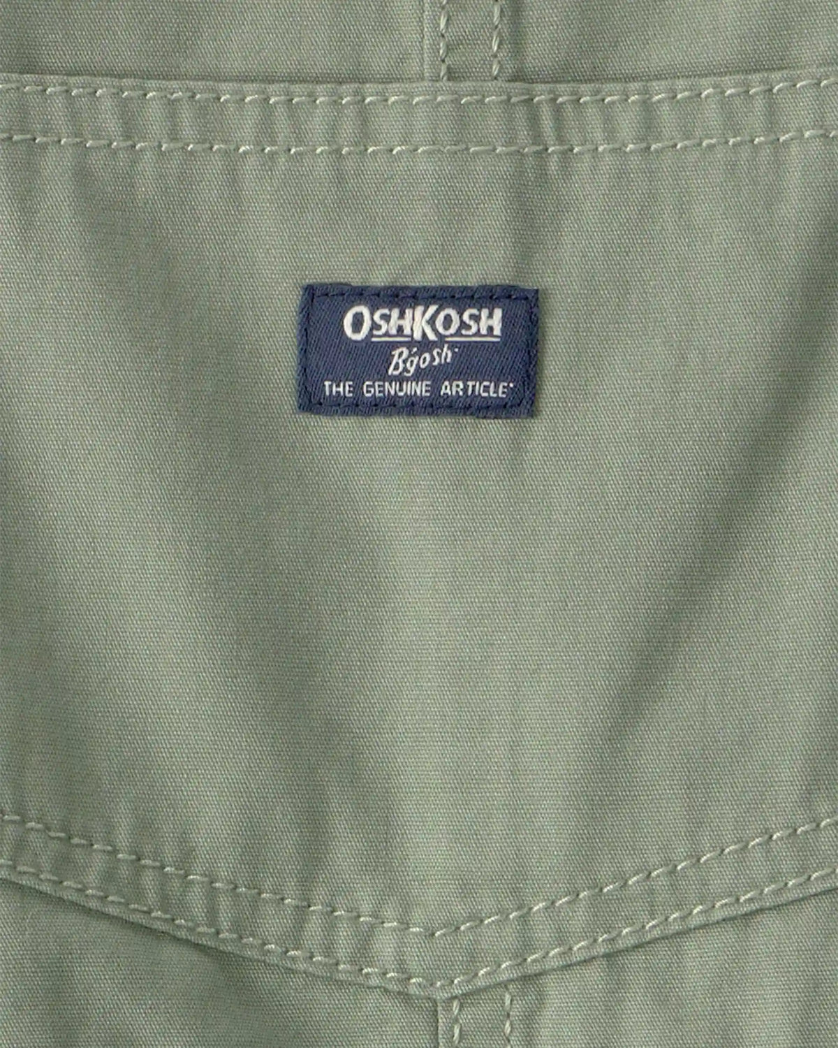Toddler Boy Canvas Shortall - Olive