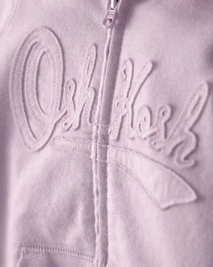 Toddler Girl OshKosh Logo Zip-Up Hoodie - Purple