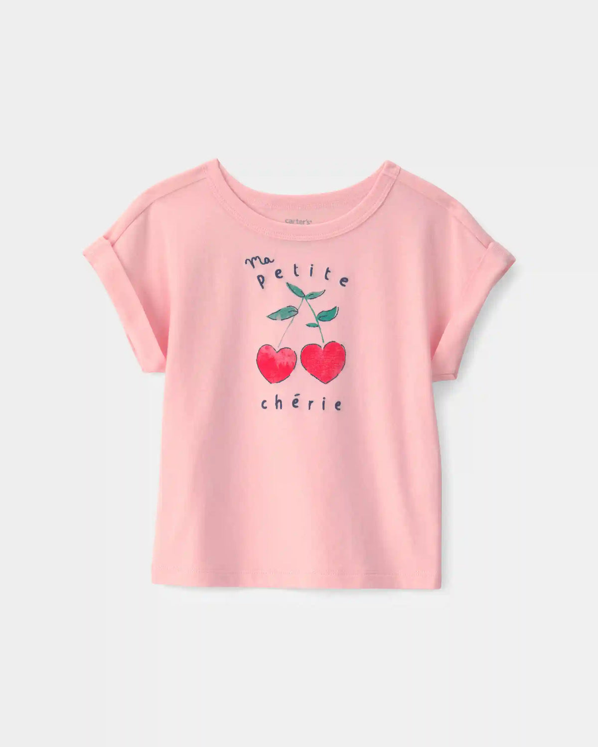 Toddler Girl Cherry Top - Pink