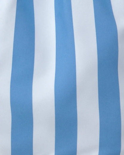 Toddler Boy Striped Swim Trunks - Blue