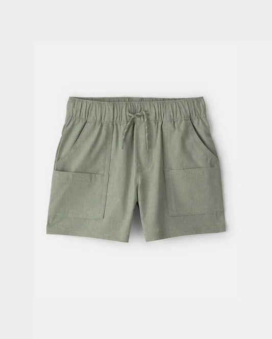 Toddler Boy Woven Pocket Shorts - Green