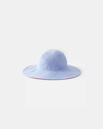 Toddler Girl Reversible Swim Hat - Coral/Blue