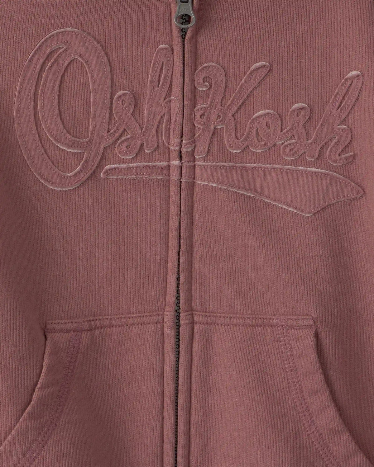 Toddler OshKosh Logo Zip-Up Hoodie - Brown