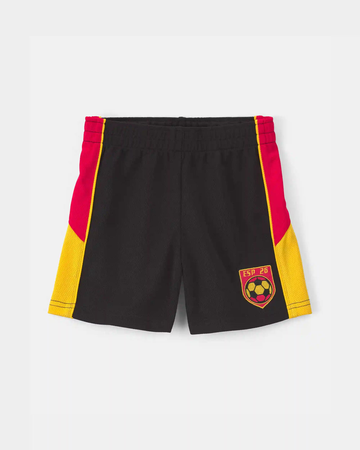 Toddler Umbro Spain Mesh Soccer Shorts - Red/Yellow/Black