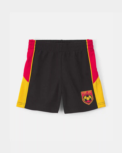 Toddler Umbro Spain Mesh Soccer Shorts - Red/Yellow/Black