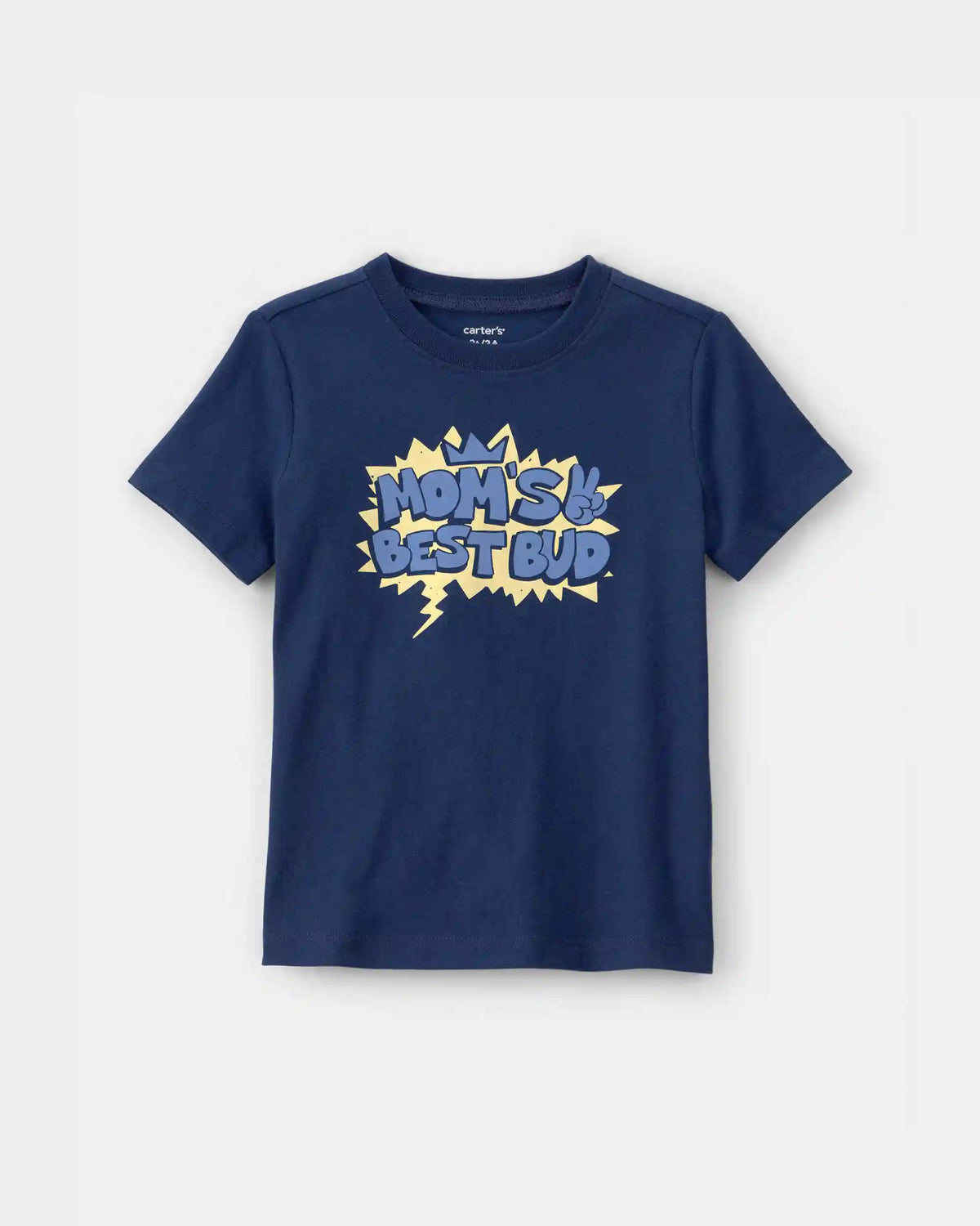 Toddler Boy 'Mom's Best Bud' Graphic Tee - Blue