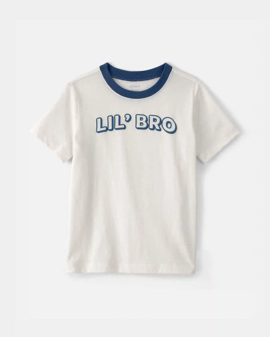 Toddler Boy 'Lil Bro' Graphic Tee - Ivory