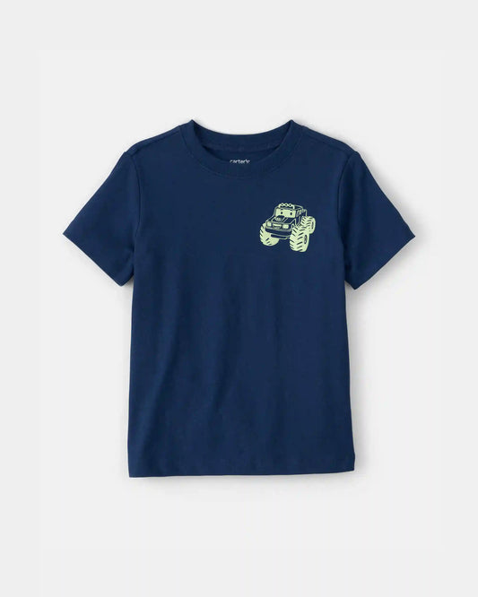 Toddler Boy Monster Truck Graphic Tee - Blue