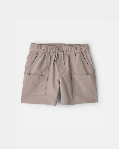 Toddler Boy Woven Pocket Shorts - Taupe
