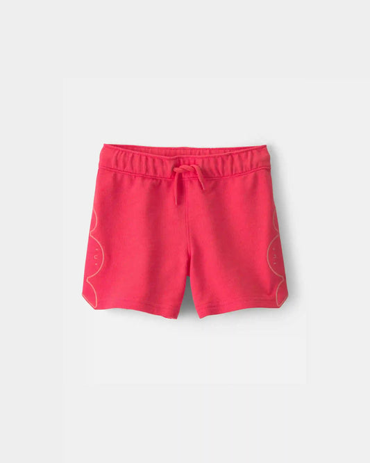 Toddler Boy Crab French Terry Shorts - Coral