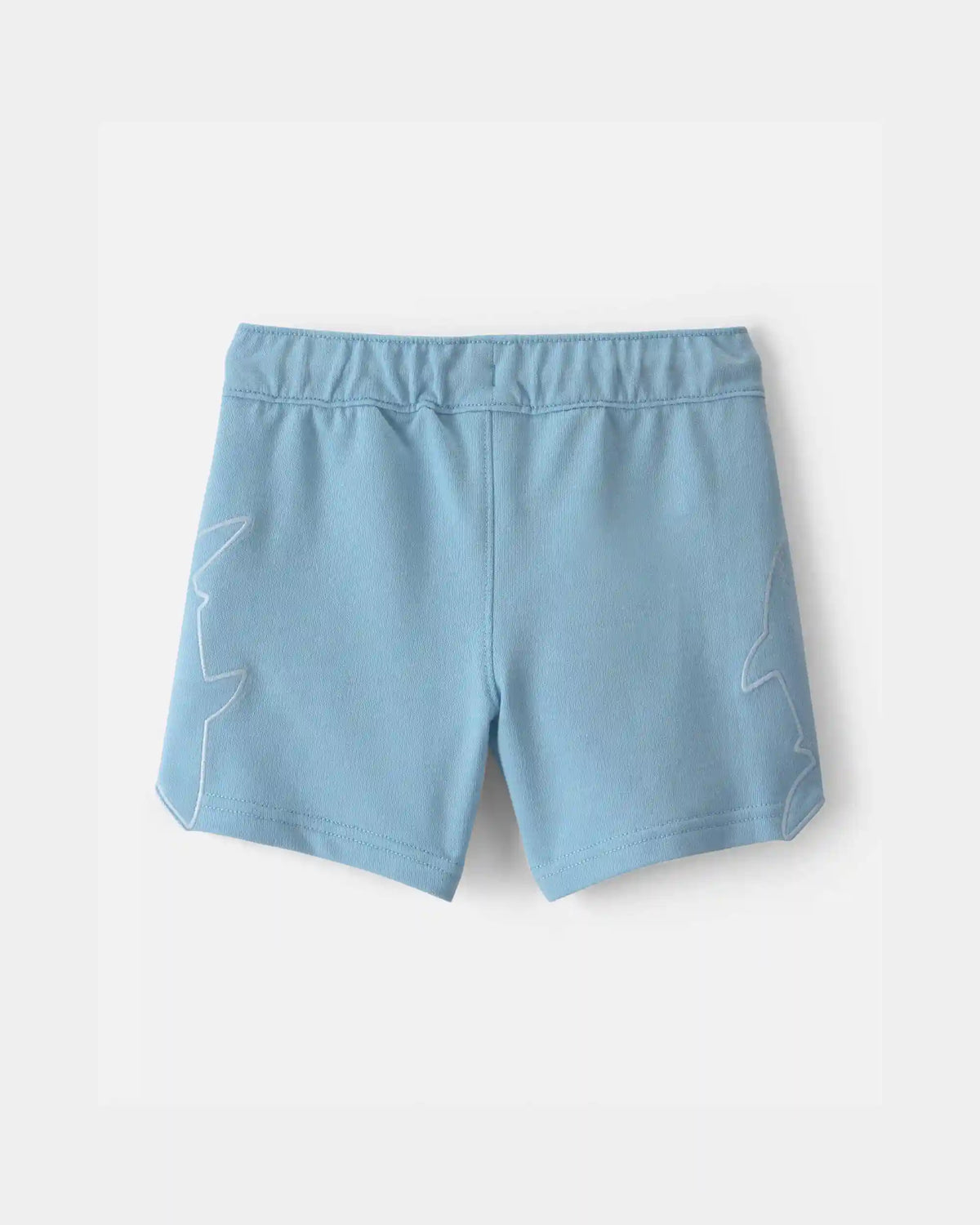 Toddler Boy Shark French Terry Shorts - Blue