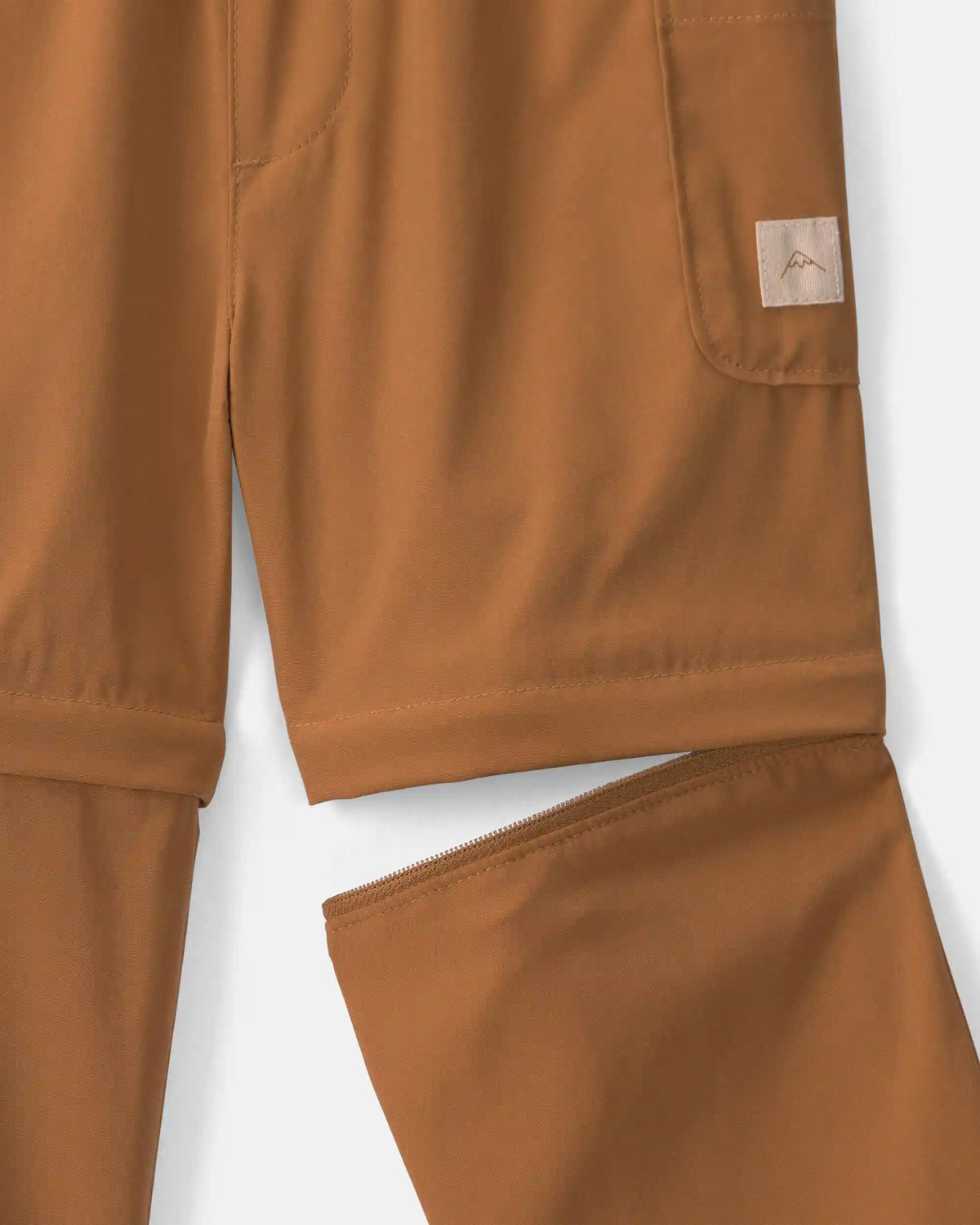 Toddler Boy 2-in-1 Poplin Zip-Off Pants - Brown