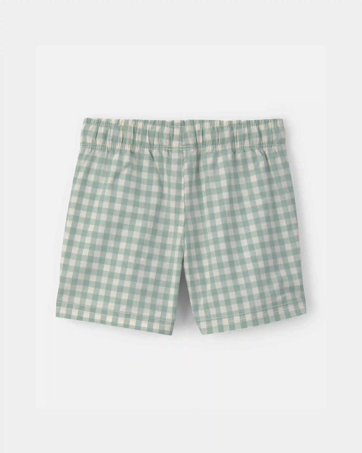 Toddler Boy Gingham Poplin Shorts - Green