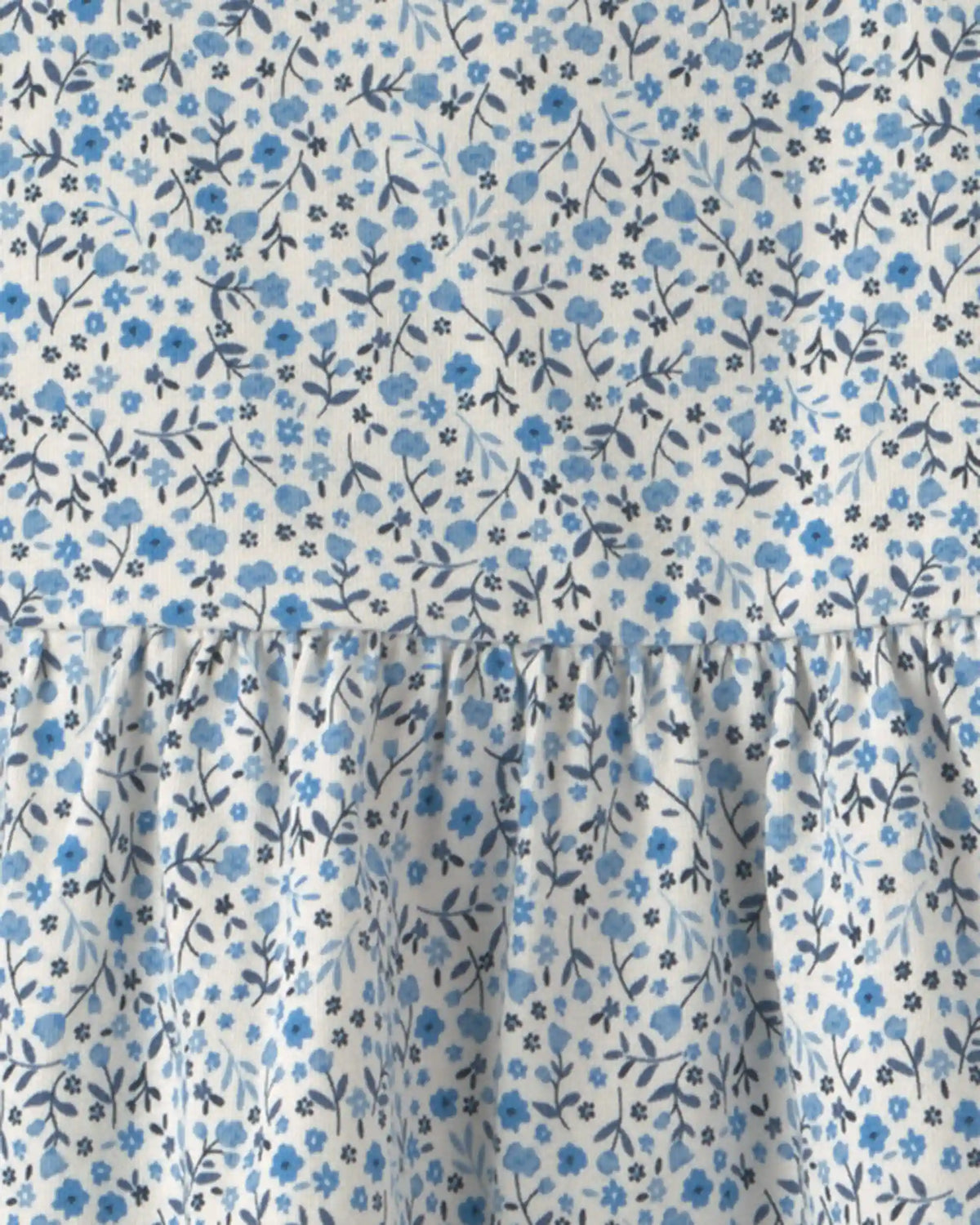 Toddler Girl Organic Cotton Tiered Dress in Meadow Bloom
