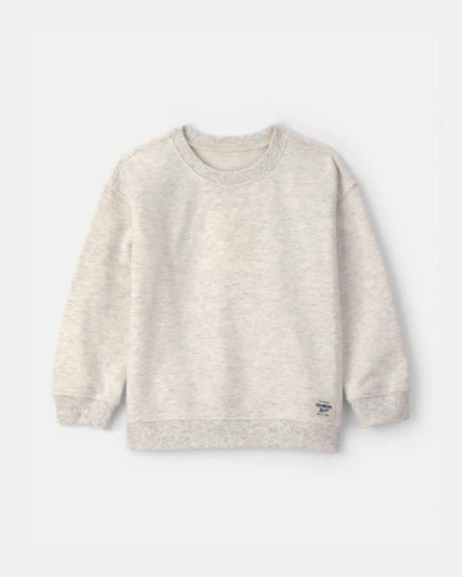 Toddler OshKosh Logo French Terry Pullover Sweatshirt - Grey