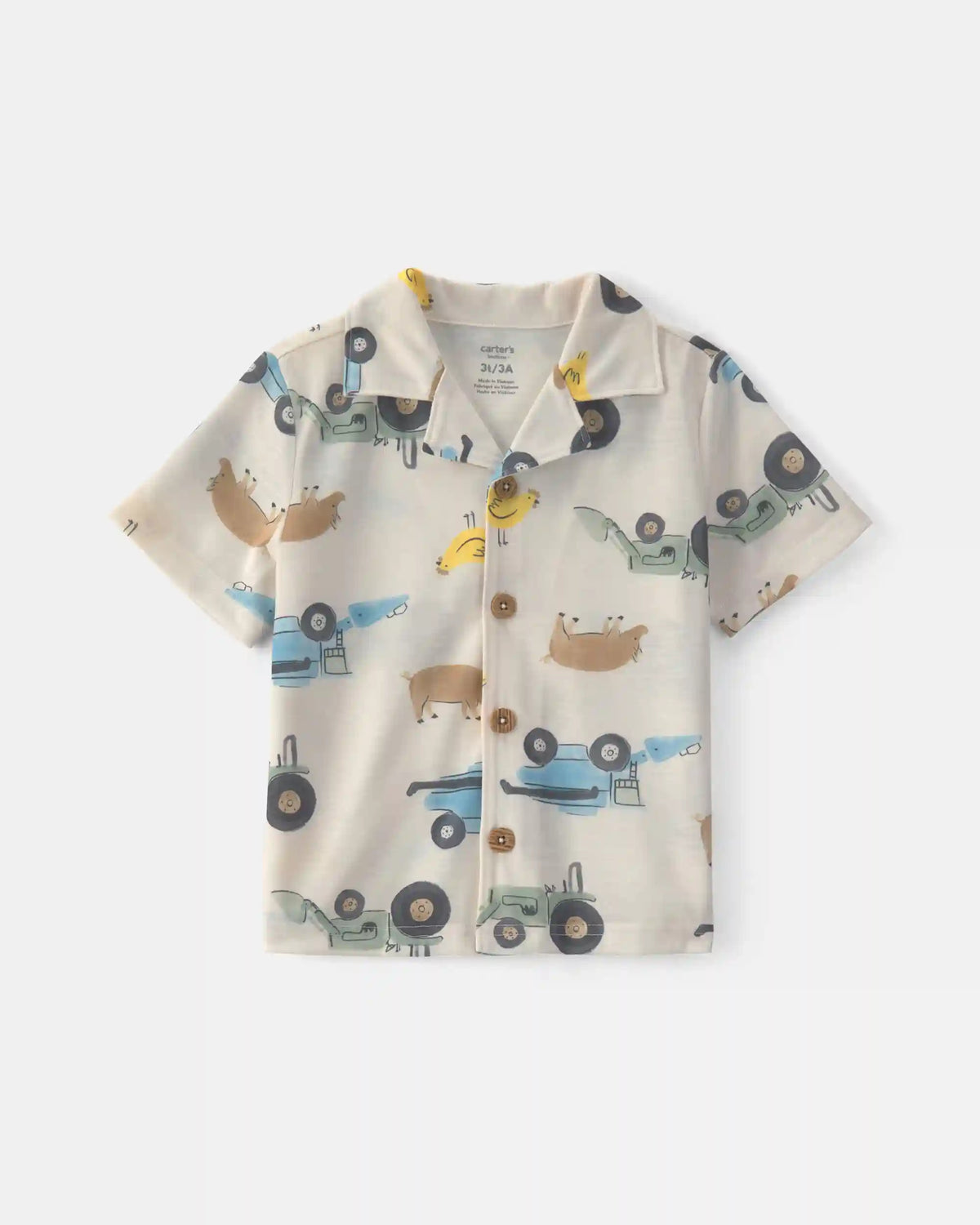 Toddler Boy 2-Piece Farm Short-Sleeve Pajama Set