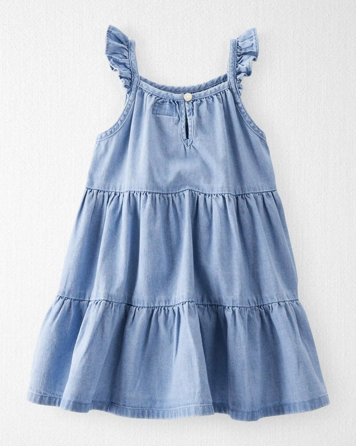 Toddler Girl Organic Cotton Chambray Dress